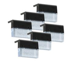 Immax 08501C - KOMPLEKTAS 6x LED RGB Saulės energija įkraunamas sieninis šviestuvas LED/1W/1,2V 3500K IP65