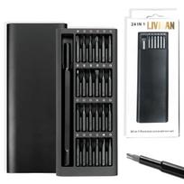 24in1 mini atsuktuvų magnetinių antgalių rinkinys LIVMAN 8046 telefonams, fotoaparatams, laikrodžiams, asmeniniams kompiuteriams ir kitiems mažiems elektroniniams bei elektriniams prietaisams