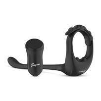 Teazers Triple Prostate Vibrator with Remote Prostatos masažuoklis - penio žiedas