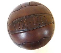 Kolekcinis retro natūralios odos futbolo kamuolys – puiki dovana