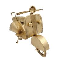 Retro metalinis motorolerio modelis, antikinė bronza – dekoras ir dovana
