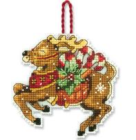 Reindeer Ornament (8.25 x 8.25 cm) - Siuvinėjimo kryželiu Rinkinys DIMENSIONS