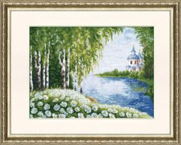 Siuvinėjimo rinkinys „Beržų paunksmė“ (28,5 x 38,5 cm)