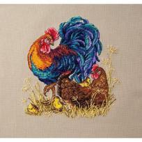 Rooster & Hen SK61 siuvinėjimo rinkinys iš Merejka