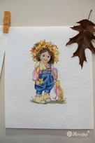Spring Girl SK100 siuvinėjimo rinkinys iš Merejka