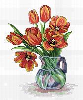 Spring Tulips SM-089 - Siuvinėjimo rinkinys