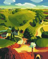 Tapybos Pagal Skaičius Rinkinys - Farm 40x50 cm A039