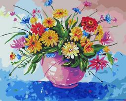 Tapybos Pagal Skaičius Rinkinys - Field Flowers 40x50 cm B043