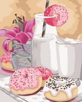 Tapybos Pagal Skaičius Rinkinys - Sweet Breakfast 40x50 cm B056