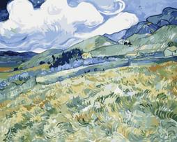 Tapybos Pagal Skaičius Rinkinys - Mountainous Landscape Behind Saint-Paul Hospital 40x50 cm G004