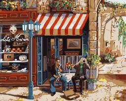 Tapybos Pagal Skaičius Rinkinys - Street Musicians 40x50 cm J018