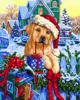 Tapybos Pagal Skaičius Rinkinys - Christmas Mail 40x50 cm L019