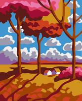 Tapybos pagal skaičius rinkinys: Landscape  16.5x13 cm MINI031