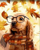 Tapybos pagal skaičius rinkinys: Dog scientist 40x50 cm H153