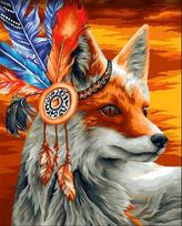Tapybos pagal skaičius rinkinys: Bright fox 40x50 cm H121