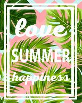 Tapybos pagal skaičius rinkinys: T010 Love. Summer. Happiness 40*50
