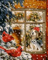 Tapybos pagal skaičius rinkinys: L042 Cozy snowfall 40*50