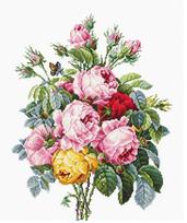 Roses SBA2372 - siuvinėjimo kryželiu rinkinys