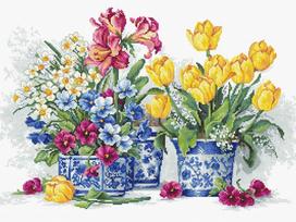 Spring garden SB2385 - siuvinėjimo kryželiu rinkinys