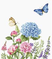 Summer Flowers and Butterflies SB2360 - siuvinėjimo kryželiu rinkinys