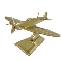 Spitfire lėktuvo modelis, aliuminis, auksinis – legendinio naikintuvo dovana