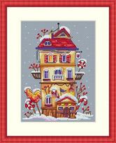 Winter House SK51 siuvinėjimo rinkinys iš Merejka