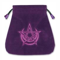 Wicca velvetinis maišelis kortoms