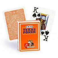Texas Poker Hold Em Jumbo Index kortos (oranžinės)
