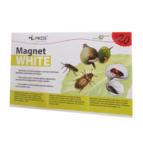 MINI Magnet WHITE 20x12cm, 20 vnt