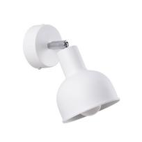 Sieninis šviestuvas SOLLUX ELBA, 1xE27, max 15 W LED, baltas