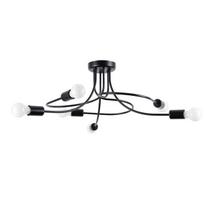 Lubinis šviestuvas LEVAR 6, 6xE27, max 15 W LED, juodas