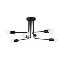 Lubinis šviestuvas NORAH 6, 6xE27, max 15 W LED, juodas