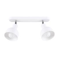 Lubinis šviestuvas SOLLUX ELBA 2, 2xE27, max 15 W LED, baltas