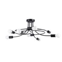 Lubinis šviestuvas LEVAR 8, 8xE27, max 15 W LED, juodas