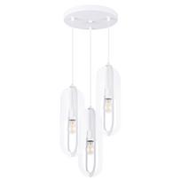 Pakabinamas šviestuvas SOLLUX NICUS 1, 3xE27, max 15 W LED, baltas