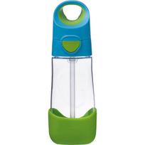 b.box Bottle with Straw butelis su šiaudeliu Blue Green 1 vnt.