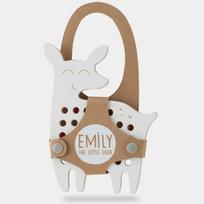 Milin Big Wooden Lacing Toy Little Deer Emily veiklos žaislas 18 cm x 13 cm x 0,7 cm 1 vnt.
