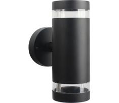 Lauko sieninis šviestuvas RINO 2xGU10/12W/230V IP54 juoda