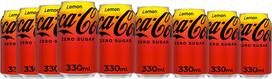 Coca-Cola Zero Lemon UK Soft Drink 330 ml, 24-pack