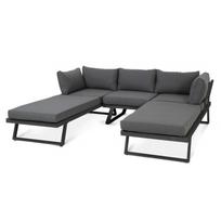 Modulinis lauko baldų komplektas MIDVĖJUS  DARK GREY