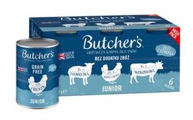 BUTCHER'S Original Junior Mega pack mix - šlapias maistas šunims - 6 x 400g