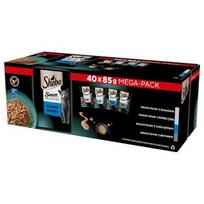 SHEBA Sauce Collection Žuvies skonių kolekcija - šlapias kačių maistas - 40x85 g