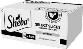 SHEBA Select Slices Poultry flavors - šlapias kačių maistas - 120 x 85g