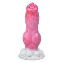 Animalorny Buldog - šuns formos dildo - 17cm rožinis