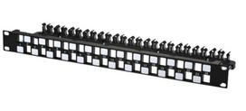 Lanview 24-ports STP Cat6a patch  panel 1U for 19"" rack