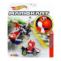 Hot Wheels Premium Modeliukas Mario Kart Red Yoshi Standard Kart