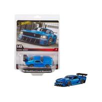 Hot Wheels Premium Modeliukas 1/43 Modified 1969 Ford Mustang (Ford Mad Muscle Mustang), blue