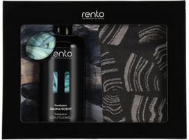 Dovanų rinkinys RENTO SAUNA (pirties kvapas+kilimėliai 2vnt), 400ml+50x60 cm