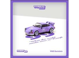 Tarmac Modeliukas 1/64 Porsche RWB Backdate, violetta
