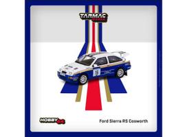 PRE-ORD3R Tarmac Modeliukas 1/64 1989 Ford Sierra RS Cosworth #16 Saeed Al-Hajri/Steve Bond Rally of New Zealand, white/blue